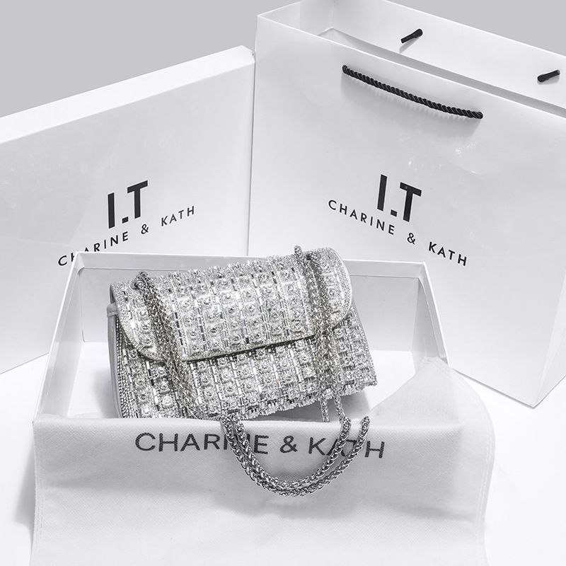 shine silver bag